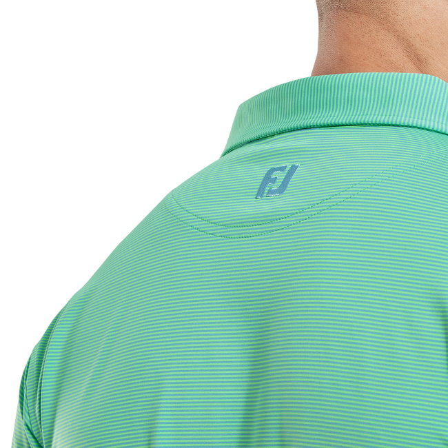 Polo en fil d'Ecosse à micro rayures