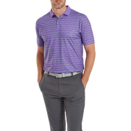 Polo en fil d'Ecosse imprimé fanions