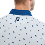 Polo imprim&eacute; Fleurs &eacute;parses
