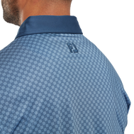 Polo en fil d'Ecosse imprimé damier