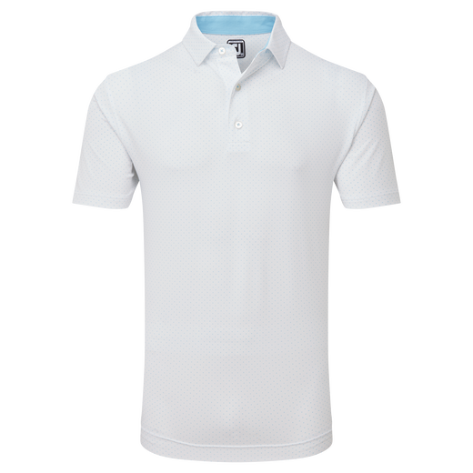 Polo flexible imprim&eacute; points en fil d'Ecosse