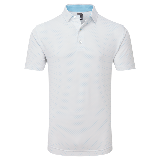 Polo en fil d'Ecosse imprimé points