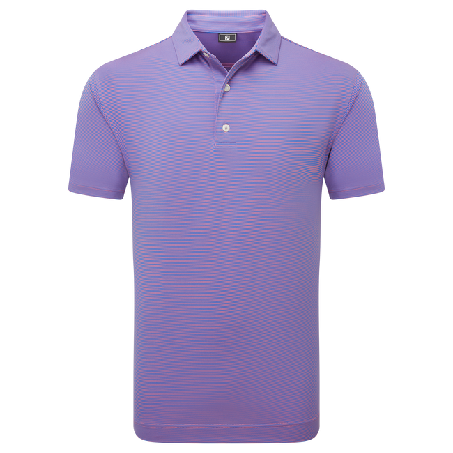 Polo en fil d'Ecosse à micro rayures