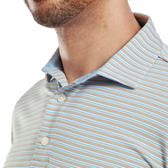 Polo en fil d'Ecosse à rayures