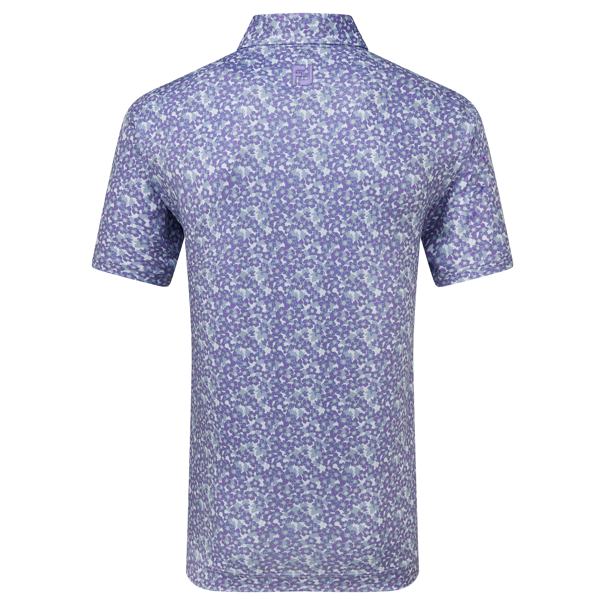 Polo en fil d'Ecosse imprim&eacute; Primev&egrave;re