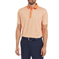 Polo en fil d'Ecosse imprimé damier