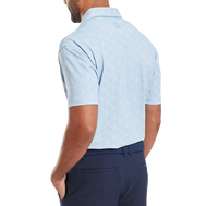 Polo en fil d'Ecosse impression mouchetée