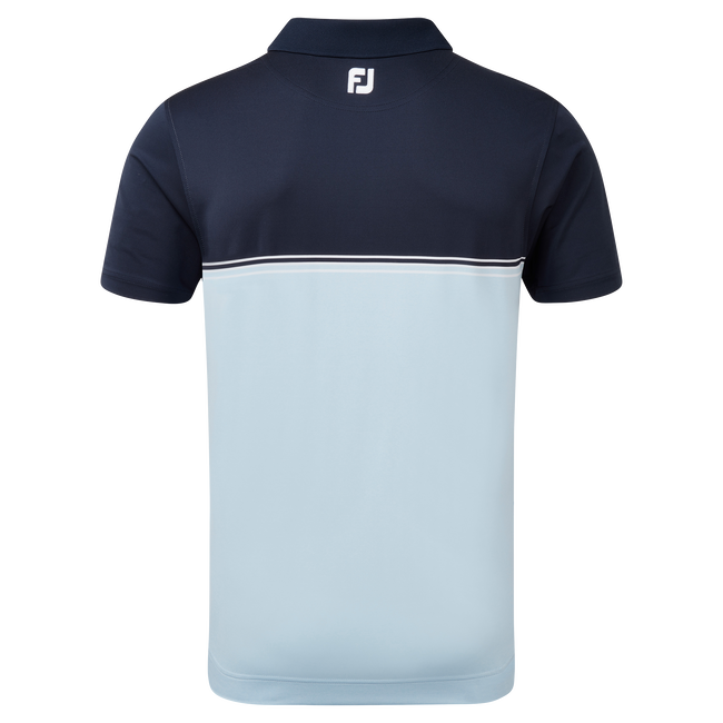 Polo fil d'Ecosse avec blocs de couleurs