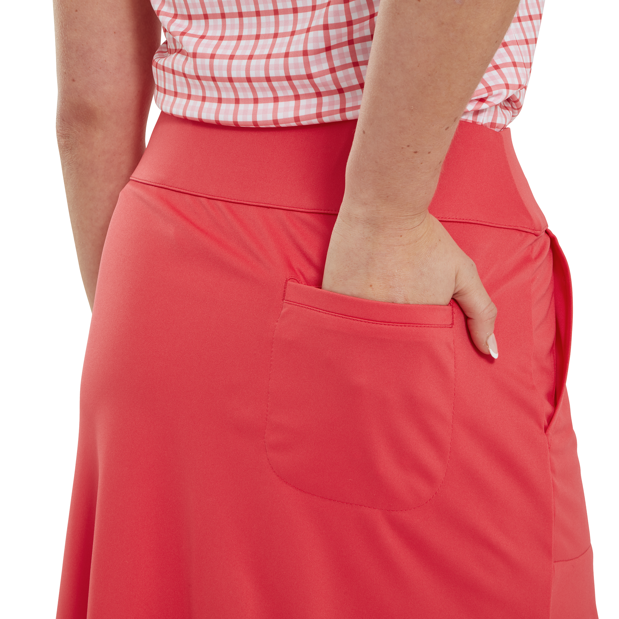 Jupe-Short avec ourlet imprim&eacute; Vichy