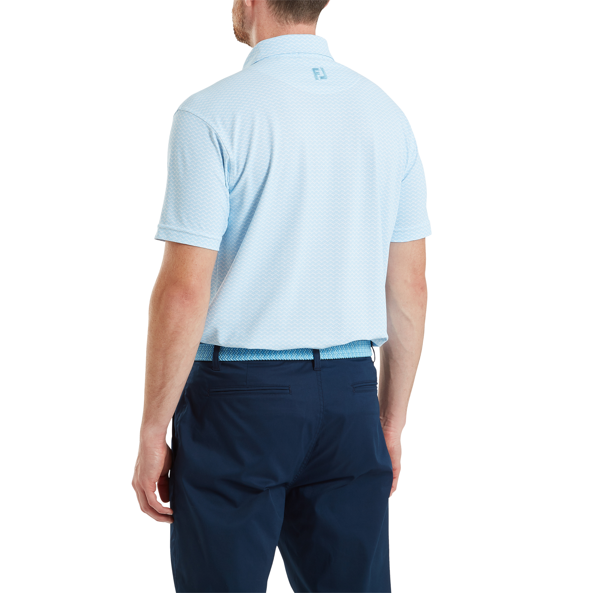 Polo piqu&eacute; imprim&eacute; coquillage