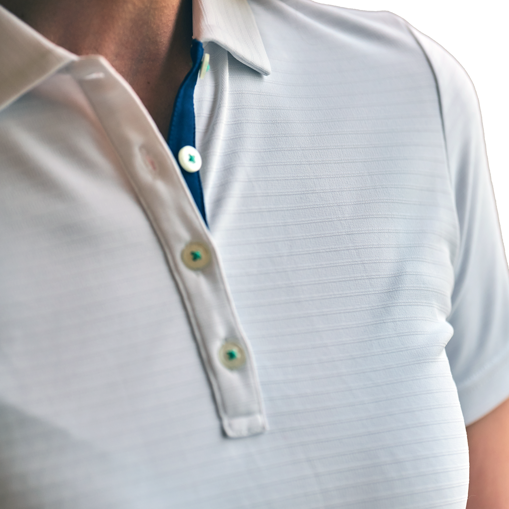 Polo Jacquard &agrave; rayures