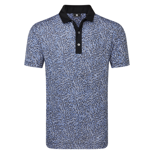 Polo en fil d'Ecosse imprim&eacute; camouflage &eacute;pur&eacute;