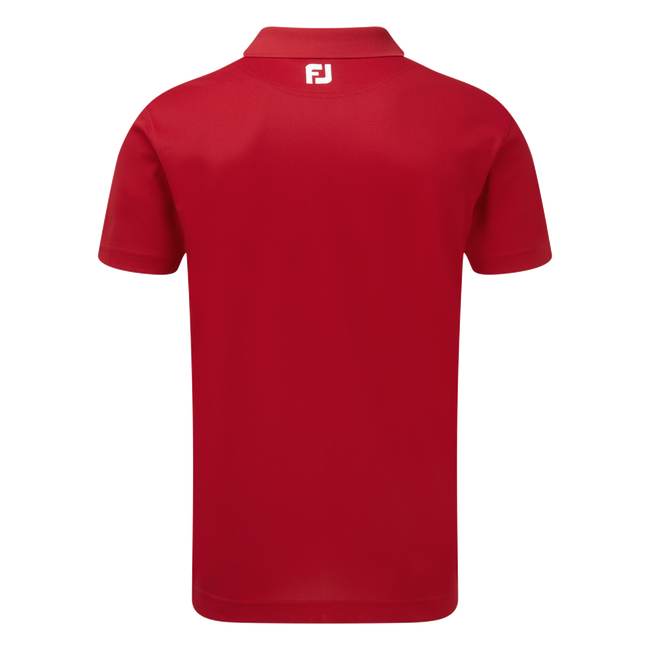 Polo Stretch Piqué uni avec col en tricot