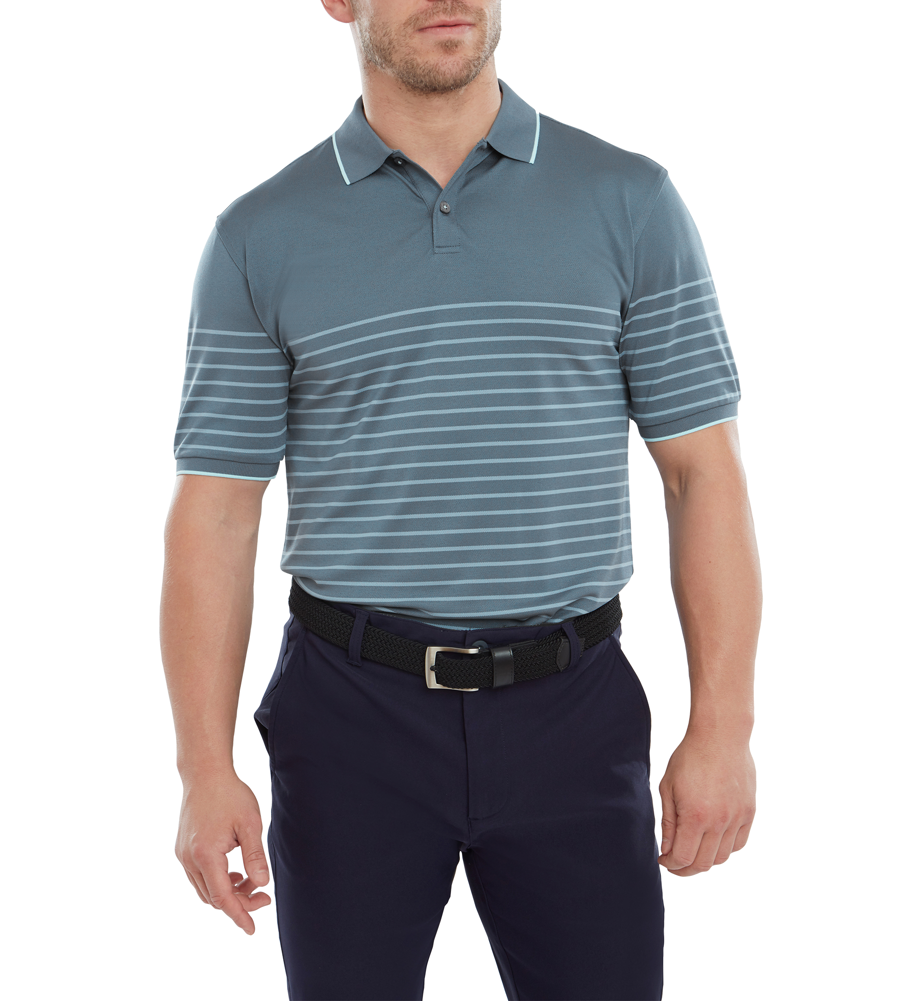 Polo Piqu&eacute; imprim&eacute;s rayure