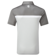 Polo Interlock avec blocs de couleurs