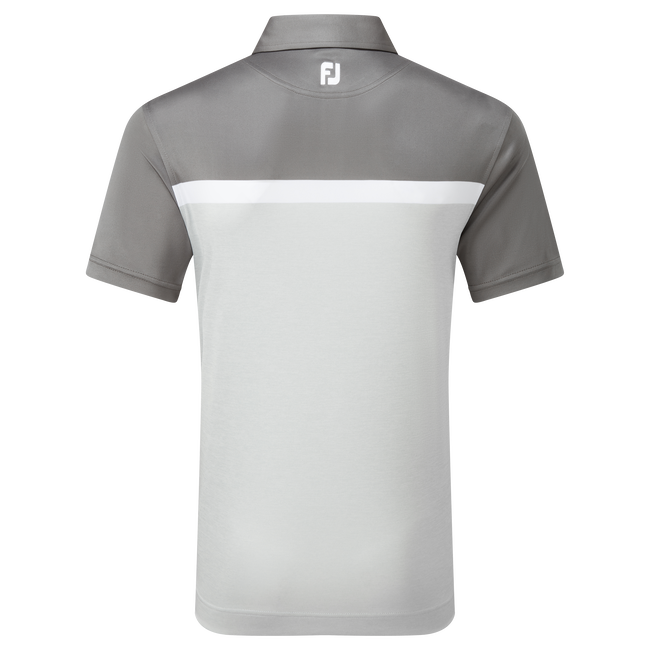 Polo Interlock avec blocs de couleurs