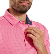 Polo en fil d'Ecosse imprimé points