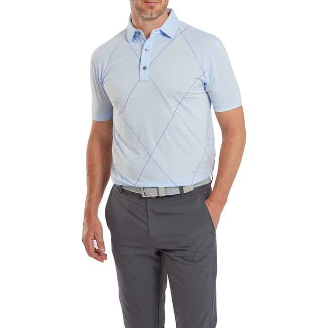 Polo imprimé Raker en fil d'Ecosse