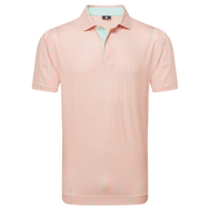 Polo en fil d'Ecosse imprimé Citron