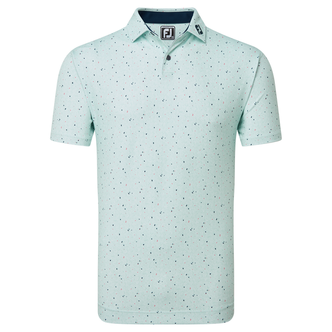 Polo piqué avec texture Tweed