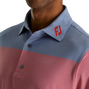 Polo ray&eacute; avec blocs de couleurs