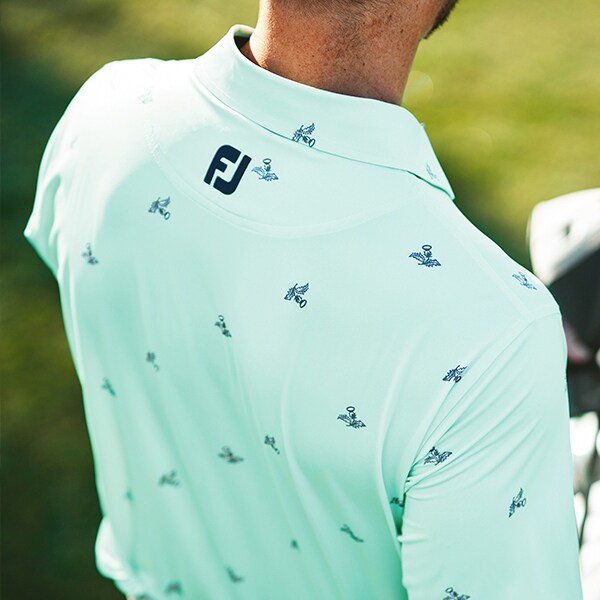 Veste FootJoy Homme Taille L – Déperlante, 1/2 Zip, Bleu/violet